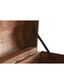 Conjunto de Baús Home ESPRIT Castanho Bege Poliéster Madeira 60 x 37 x 24 cm