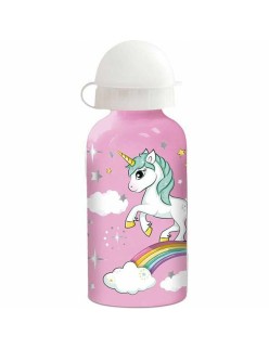 Garrafa de água Stor Unicorn Rainbow Silicone Alumínio 400 ml
