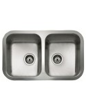 Lavello a Due Vasche Teka inox bajo encimera
