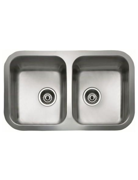 Lavello a Due Vasche Teka inox bajo encimera