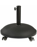 Base for beach umbrella Colorbaby 25 kg With wheels Black Steel Cement