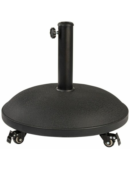 Base for beach umbrella Colorbaby 25 kg With wheels Black Steel Cement Base for beach umbrella Colorbaby 25 kg With wheels Black Steel Cement