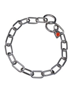 Dog collar Hs Sprenger Silver 3 mm Links Semi-long (50 cm)