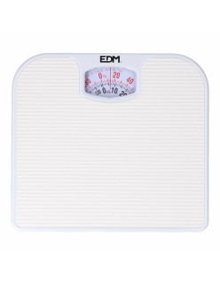 Báscula Analógica EDM 07617 Polipropileno 130 Kg 26 x 24 x 4 cm 24 x 26 x 4 cm