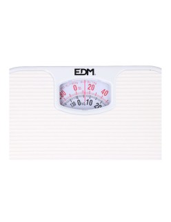 Balança Analógica EDM 07617 Polipropileno 130 Kg 26 x 24 x 4 cm 24 x 26 x 4 cm