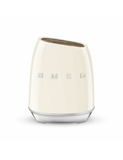 Set of Kitchen Knives and Stand Smeg KBSF02CR Cream Stainless steel