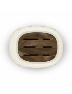 Juego de Cuchillos de Cocina y Soporte Smeg KBSF02CR Crema Acero Inoxidable
