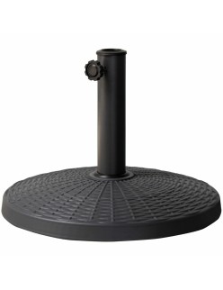 Base para Guarda-Sol Aktive 10 kg Preto Aço Poliresina 44,5 x 33 cm