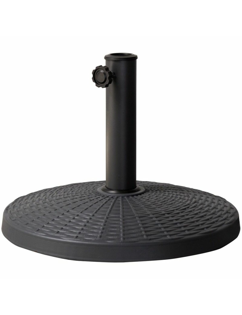 Base para Guarda-Sol Aktive 10 kg Preto Aço Poliresina 44,5 x 33 cm
