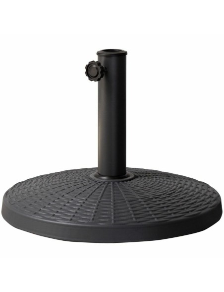Base para Guarda-Sol Aktive 10 kg Preto Aço Poliresina 44,5 x 33 cm
