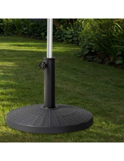 Base para Guarda-Sol Aktive 10 kg Preto Aço Poliresina 44,5 x 33 cm