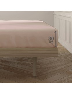 Fitted bottom sheet Happy Home Mix Colors Nude Single