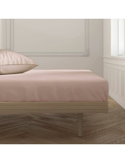Fitted bottom sheet Happy Home Mix Colors Nude King size