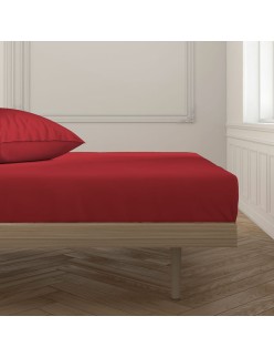Fitted bottom sheet Happy Home Mix Colors Red Small double