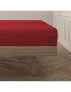 Fitted bottom sheet Happy Home Mix Colors Red Small double