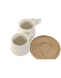 Tazza Home ESPRIT Bianco Bambù Porcellana 90 ml