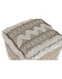 Footrest Home ESPRIT White Brown 59 x 59 x 59 cm