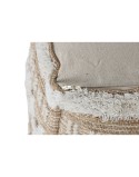 Repose-pied Home ESPRIT Blanc Marron 59 x 59 x 59 cm