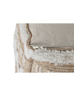 Repose-pied Home ESPRIT Blanc Marron 59 x 59 x 59 cm