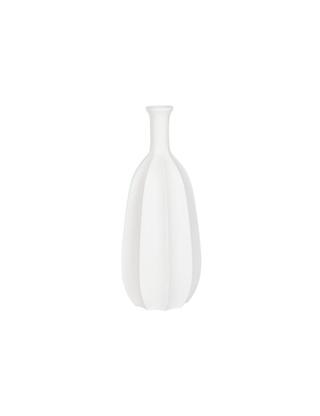 Vase Home ESPRIT White Fibreglass 30 x 30 x 80 cm