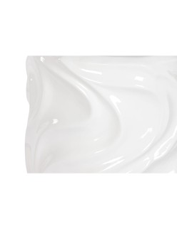 Plantador Home ESPRIT Branco Fibra de Vidro Ondas 35 x 35 x 71 cm