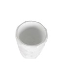 Plantador Home ESPRIT Branco Fibra de Vidro Ondas 35 x 35 x 71 cm