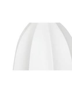 Vase Home ESPRIT Blanc Fibre de Verre 34 x 34 x 100 cm