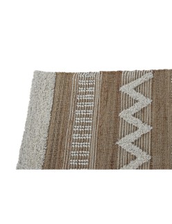 Tapete Home ESPRIT Branco Castanho Boho 160 x 230 x 1 cm
