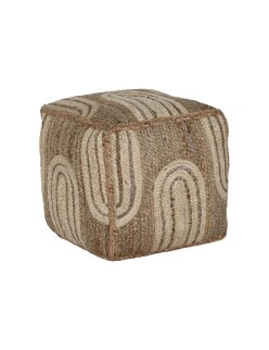 Repose-pied Home ESPRIT Beige Naturel 45 x 45 x 45 cm