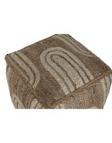 Footrest Home ESPRIT Beige Natural 45 x 45 x 45 cm