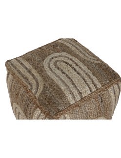 Footrest Home ESPRIT Beige Natural 45 x 45 x 45 cm