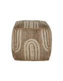 Footrest Home ESPRIT Beige Natural 45 x 45 x 45 cm