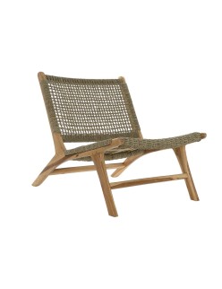 Poltrona DKD Home Decor Castanho Natural Madeira Teca 65 x 80 x 68 cm