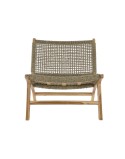 Poltrona DKD Home Decor Castanho Natural Madeira Teca 65 x 80 x 68 cm