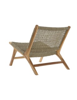 Poltrona DKD Home Decor Castanho Natural Madeira Teca 65 x 80 x 68 cm