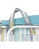 Folding Chair with Headrest 80 x 65 x 45 cm Multi-position Striped