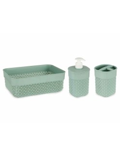 Conjunto de Banho Berilo PP-107-3 Verde Plástico (12 Unidades)