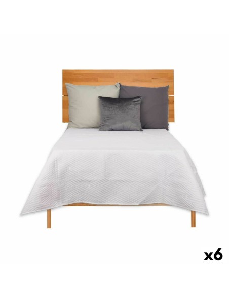 Trapunta Reversibile 180 x 260 cm Bianco (6 Unità) Trapunta Reversibile 180 x 260 cm Bianco (6 Unità)