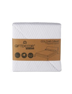 Trapunta Reversibile 180 x 260 cm Bianco (6 Unità)