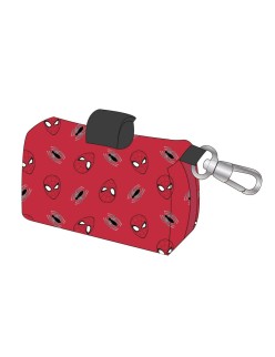 Dispensador de Sacos Spider-Man Vermelho 9,0 x 21,0 x 3,0 cm