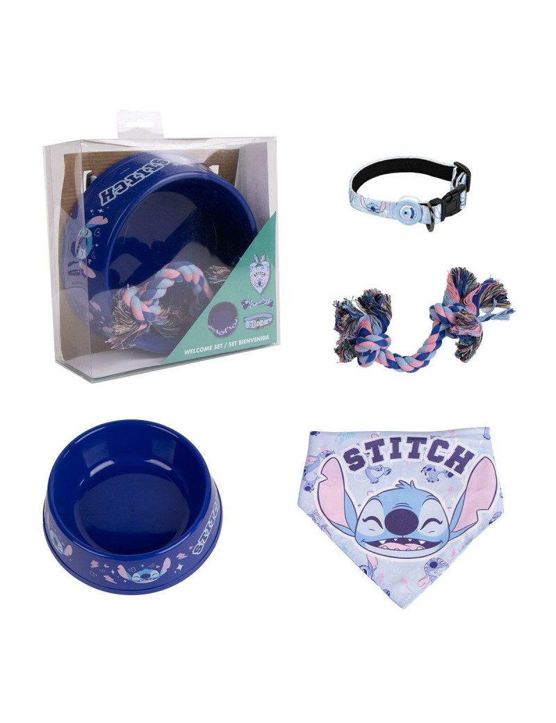 Conjunto de acessórios Stitch Cão