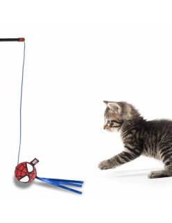 Cat toy Spider-Man Red 3,0 x 7,0 x 46,0 cm Plastic