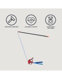 Cat toy Spider-Man Red 3,0 x 7,0 x 46,0 cm Plastic