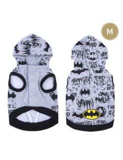 Camisola para Cães Batman M Cinzento