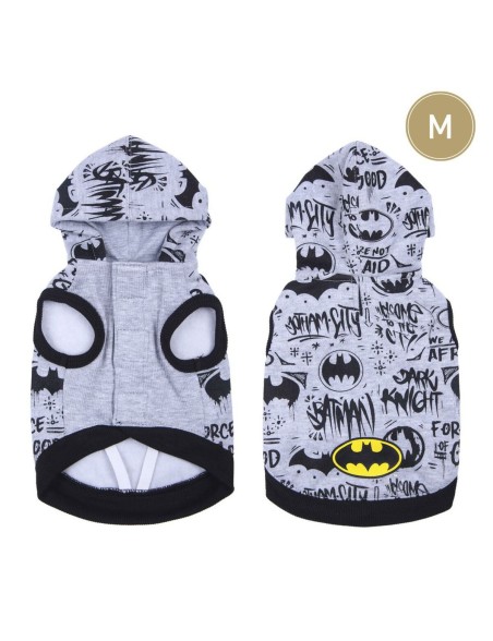 Camisola para Cães Batman M Cinzento