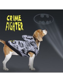 Camisola para Cães Batman M Cinzento