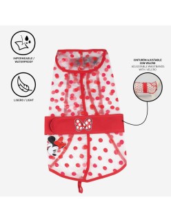 Gabardina para Cães Minnie Mouse Vermelho M