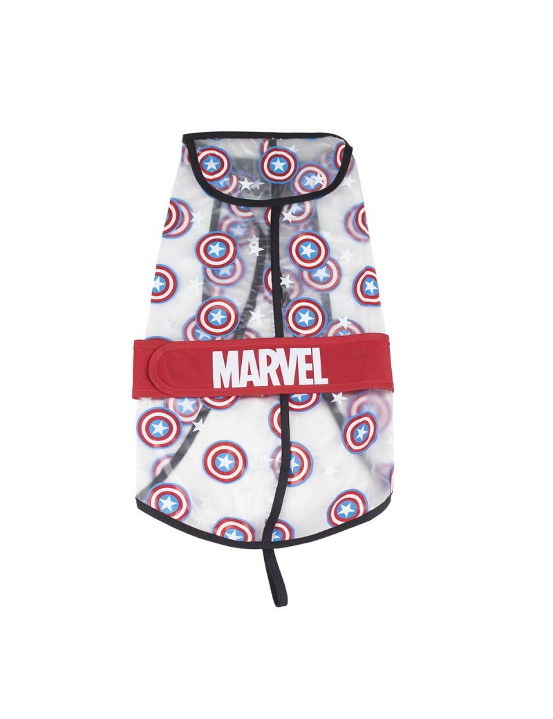 Gabardina para Cães The Avengers Vermelho Transparente M