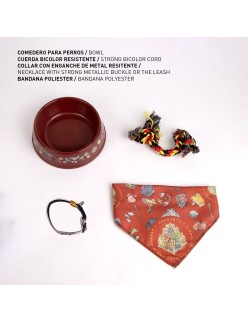 Conjunto de Oferta Harry Potter Vermelho Escuro 21,0 x 21,0 x 8,8 cm Cão 4 Peças