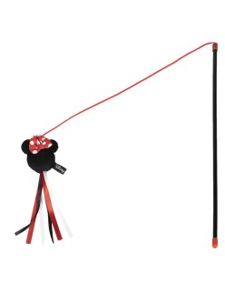 Katzenspielzeug Minnie Mouse Schwarz 3,0 x 7,0 x 46,0 cm Kunststoff